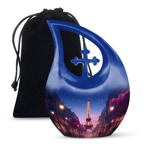 10 inch Eiffel Tower themed Cremation Urn 