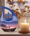 10-inch Eiffel Tower-themed Cross Drop Urn