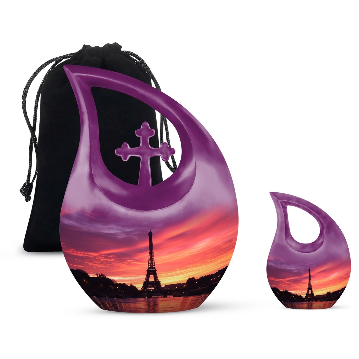 10 inch Eiffel Tower themed Urn