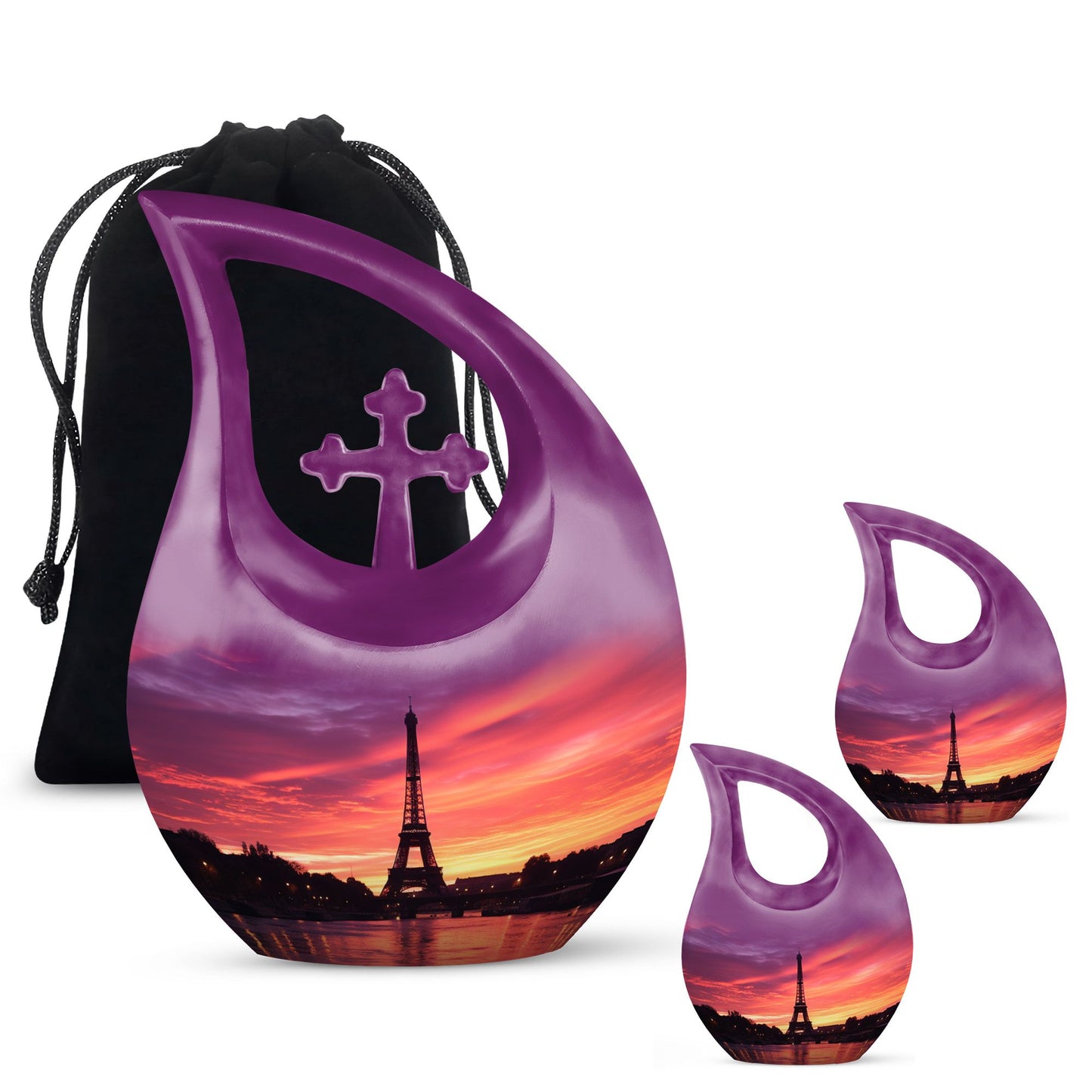 10 inch Eiffel Tower themed Urn