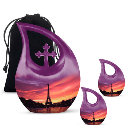 10 inch Eiffel Tower themed Urn