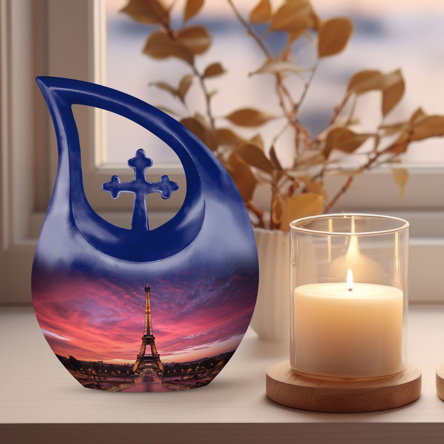 10 inch Eiffel Tower Memorial Urn 