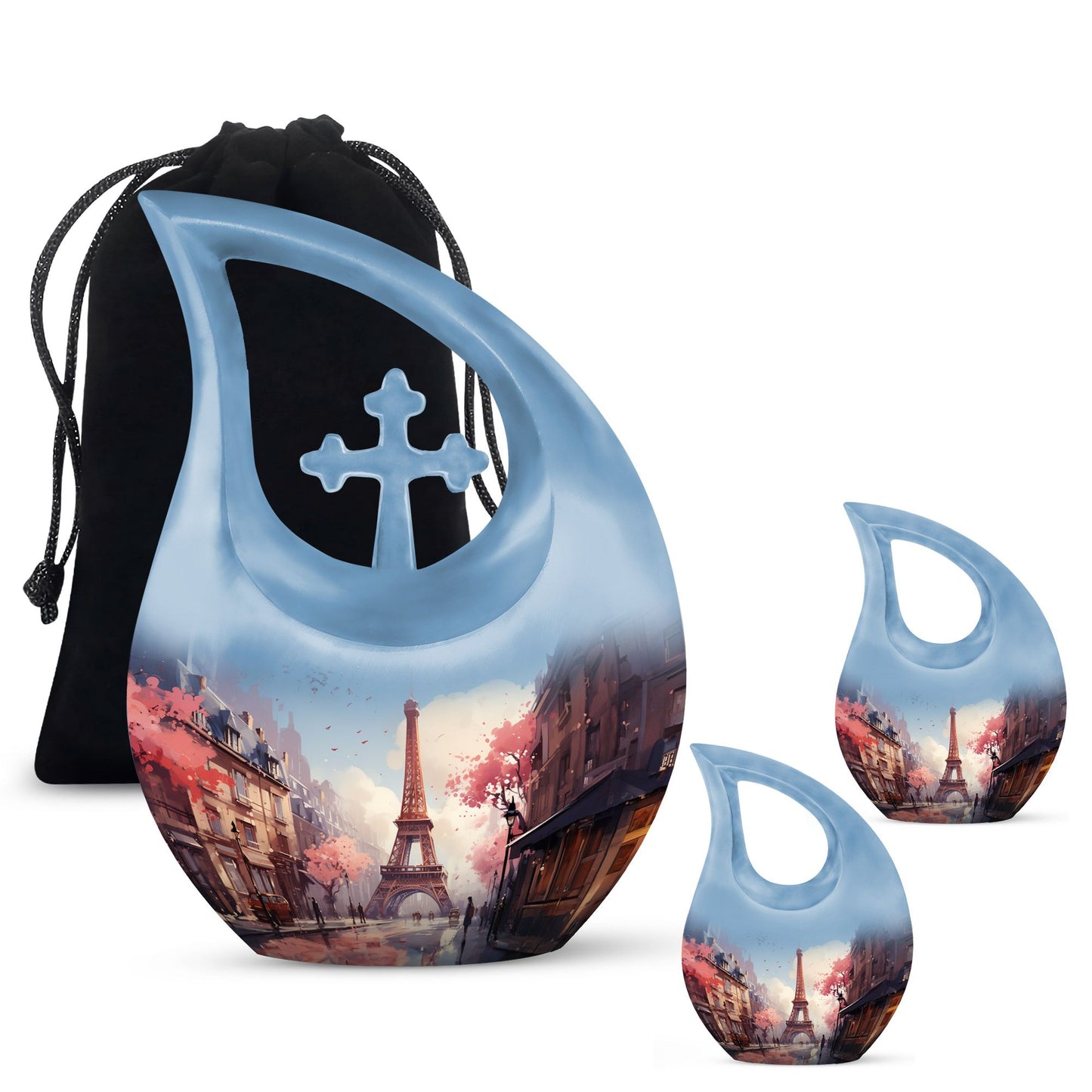 Unique 10-inch Eiffel Tower urn