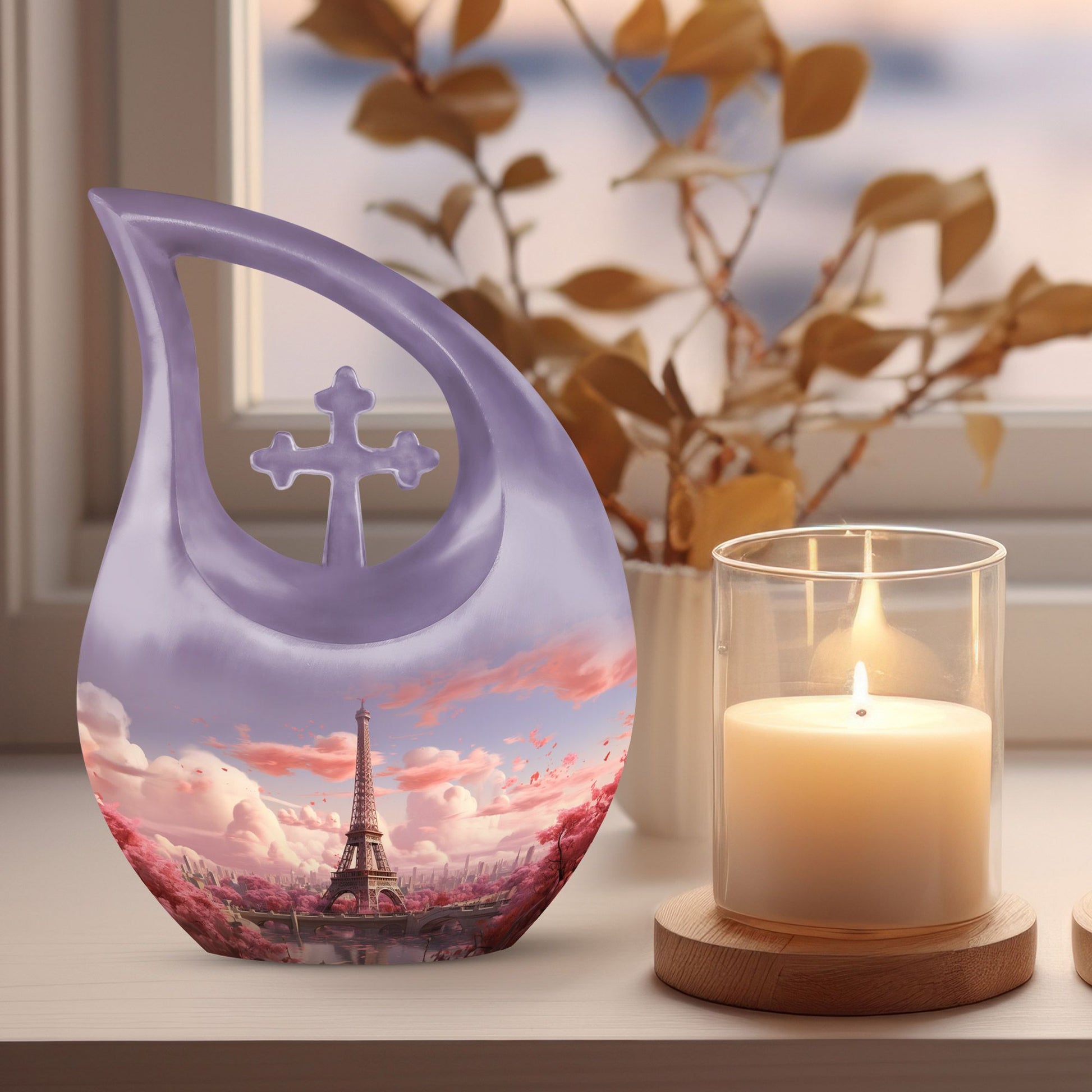 10-inch Eiffel Tower urn