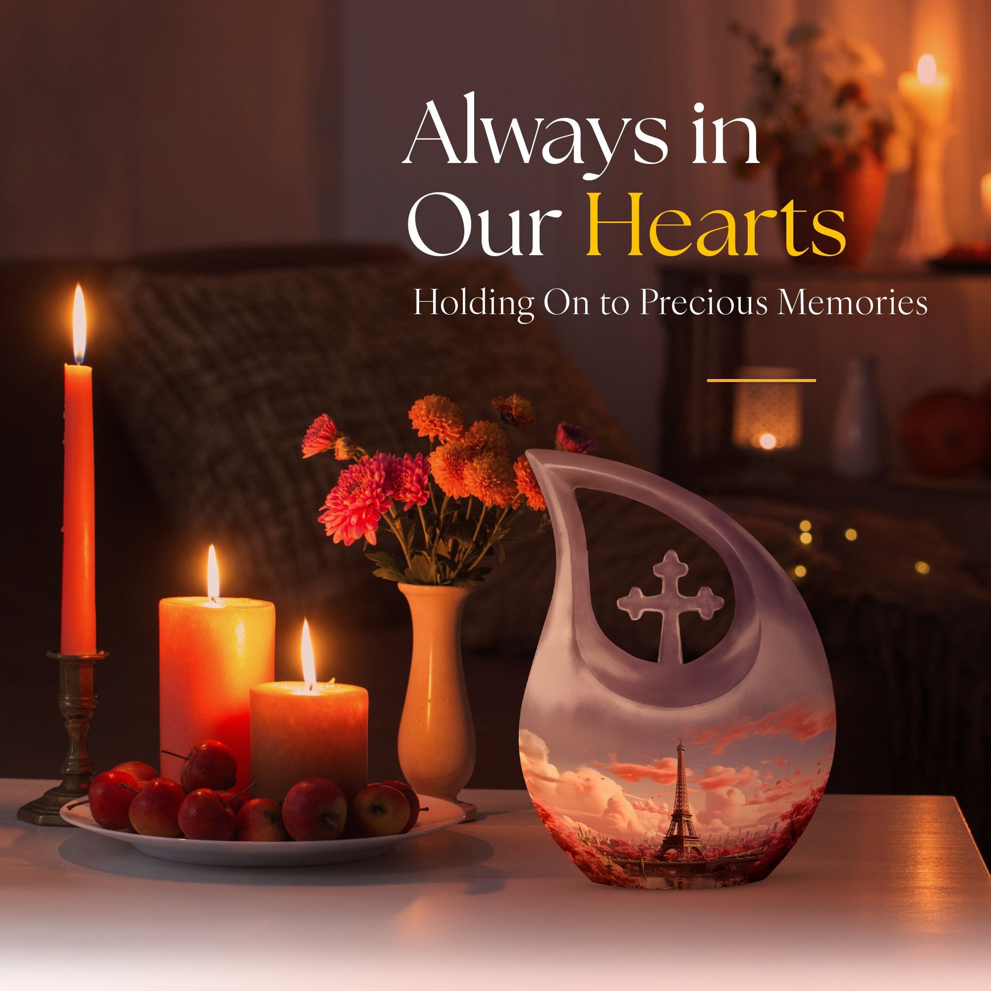 10-inch Eiffel Tower urn