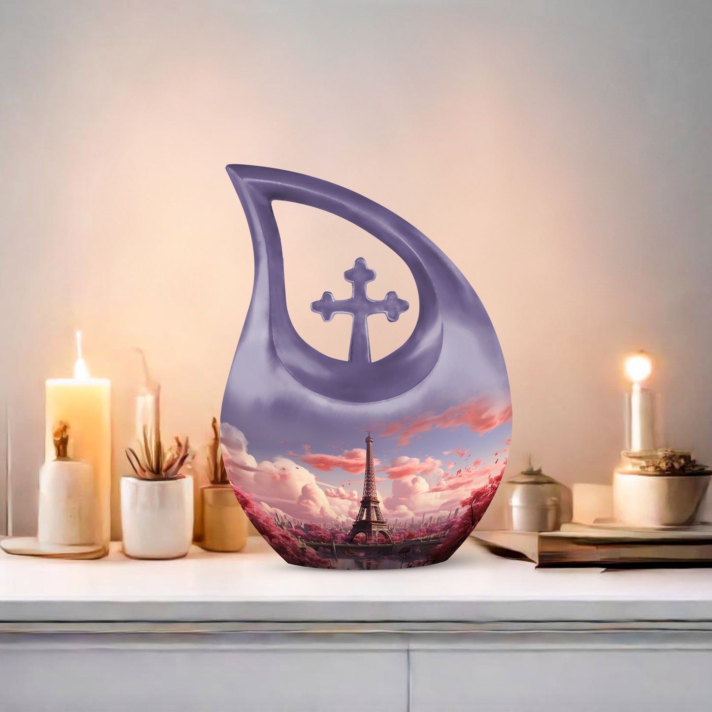 10-inch Eiffel Tower urn