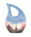 Eiffel Tower themed, Cross Drop design urn