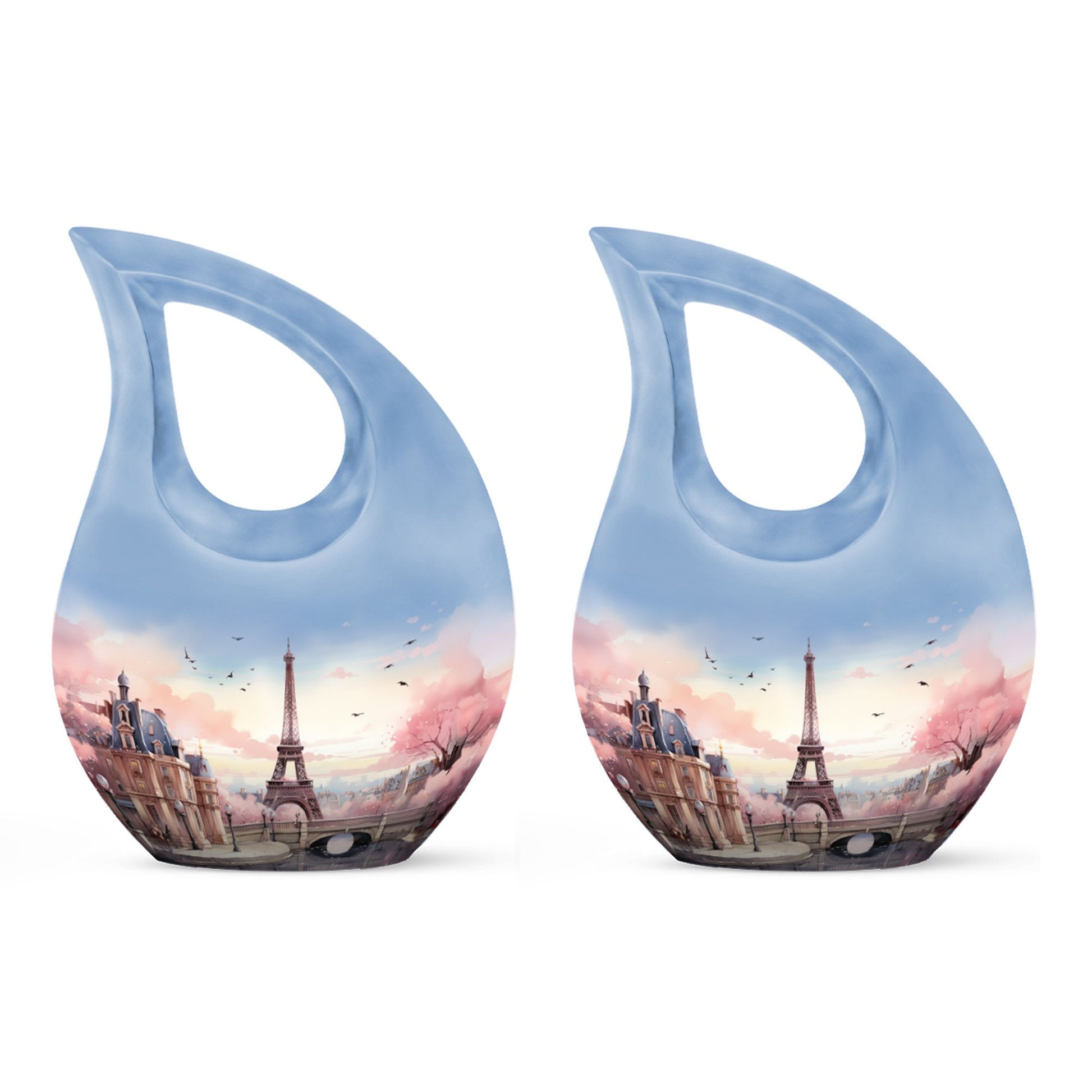 Eiffel Tower themed, Cross Drop design urn