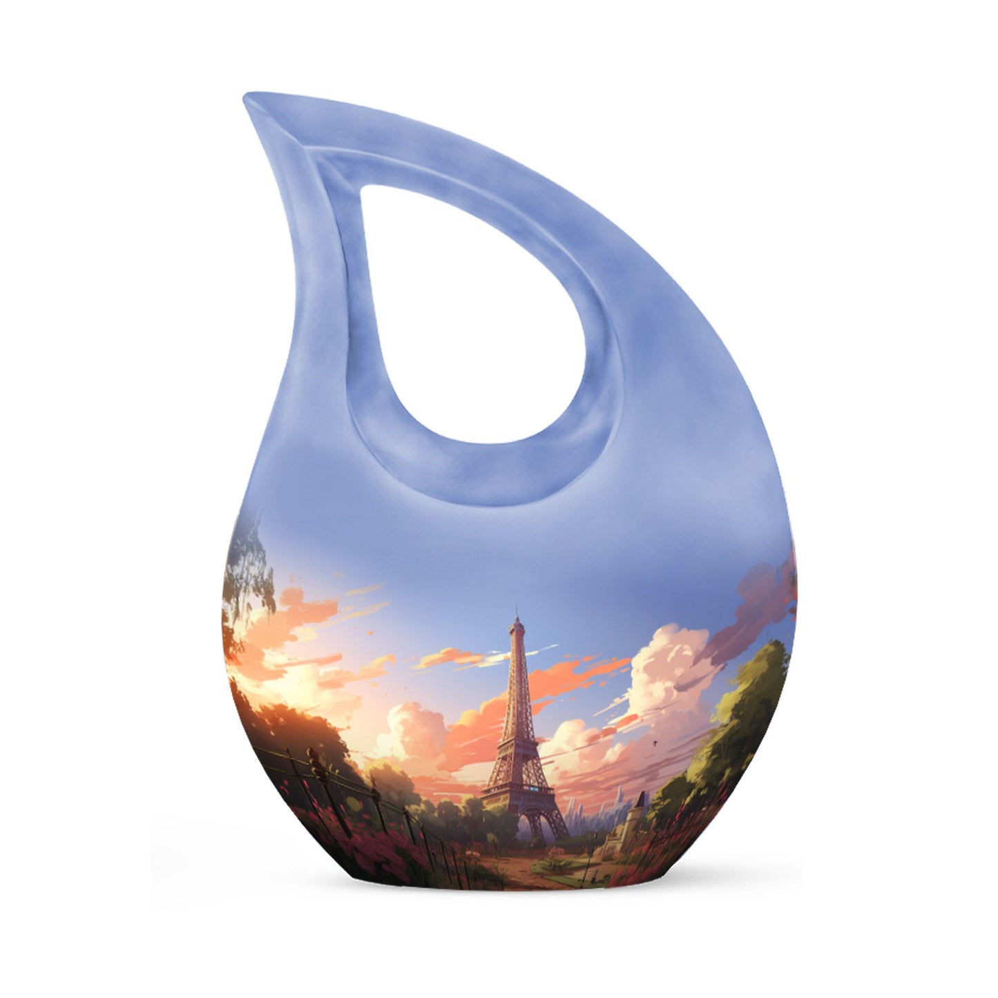 Unique 10 inch Eiffel Tower urn 