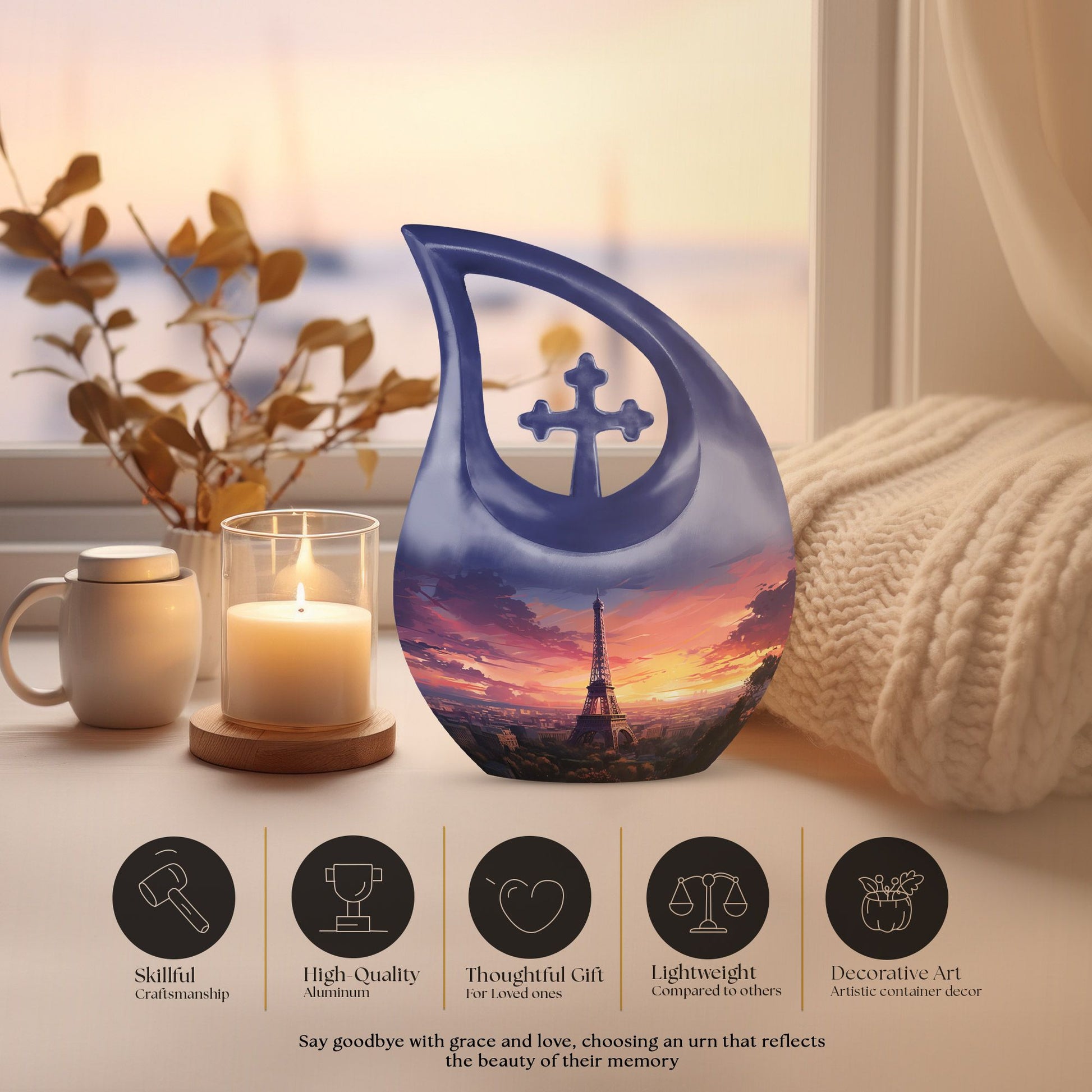 Custom made Eiffel Tower Urn 