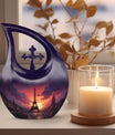 Eiffel Tower themed Cross Drop design urn