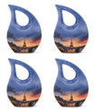 Eiffel Tower theme Cross Drop design Personalized Dog Urn