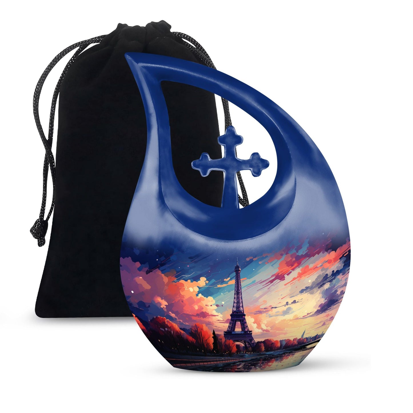 Personalized Galaxy Memorial Urn for Human Ashes - 10-inch, 200 cu in - Yatskia