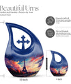 Sunset City Skyline Scenic Urn - Beautiful Decorative Memorial Urns