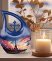 Sunset City Skyline Scenic Urn - Beautiful Decorative Memorial Urns
