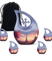 10-inch Eiffel Tower-themed Cross Drop Memorial Urn 