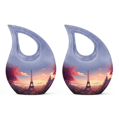10-inch Eiffel Tower-themed Cross Drop Memorial Urn 