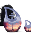 10-inch Eiffel Tower-themed Cross Drop Memorial Urn 