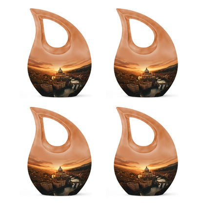 10-inch St. Peter's Basilica themed Aluminum urn 