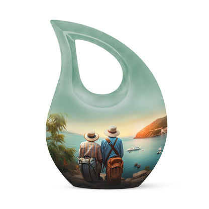 10-inch Two Man Urn,