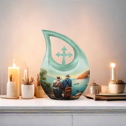 10-inch Two Man Urn,