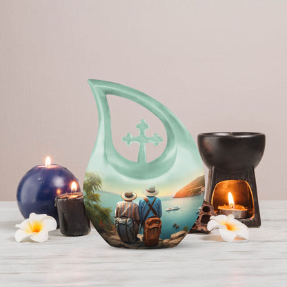 10-inch Two Man Urn,