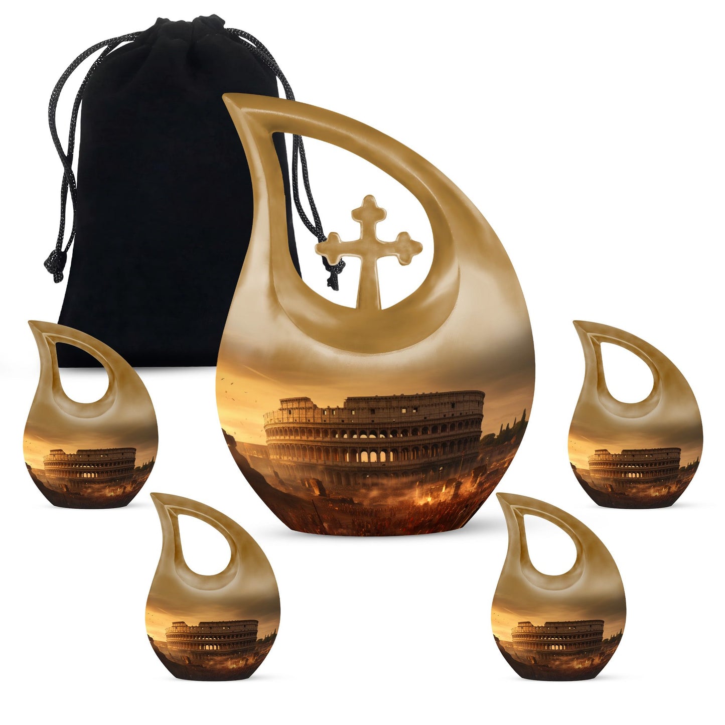 10-inch Colosseum Dark Urn 