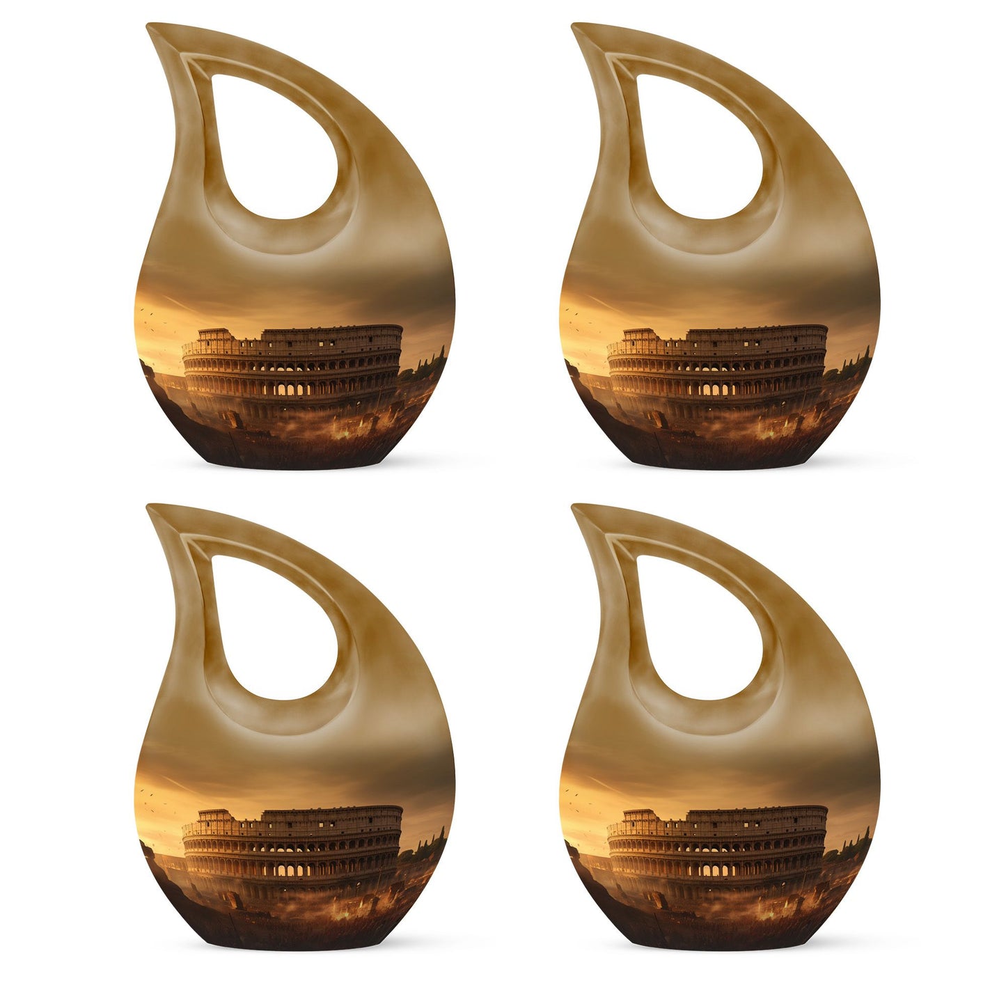 10-inch Colosseum Dark Urn 