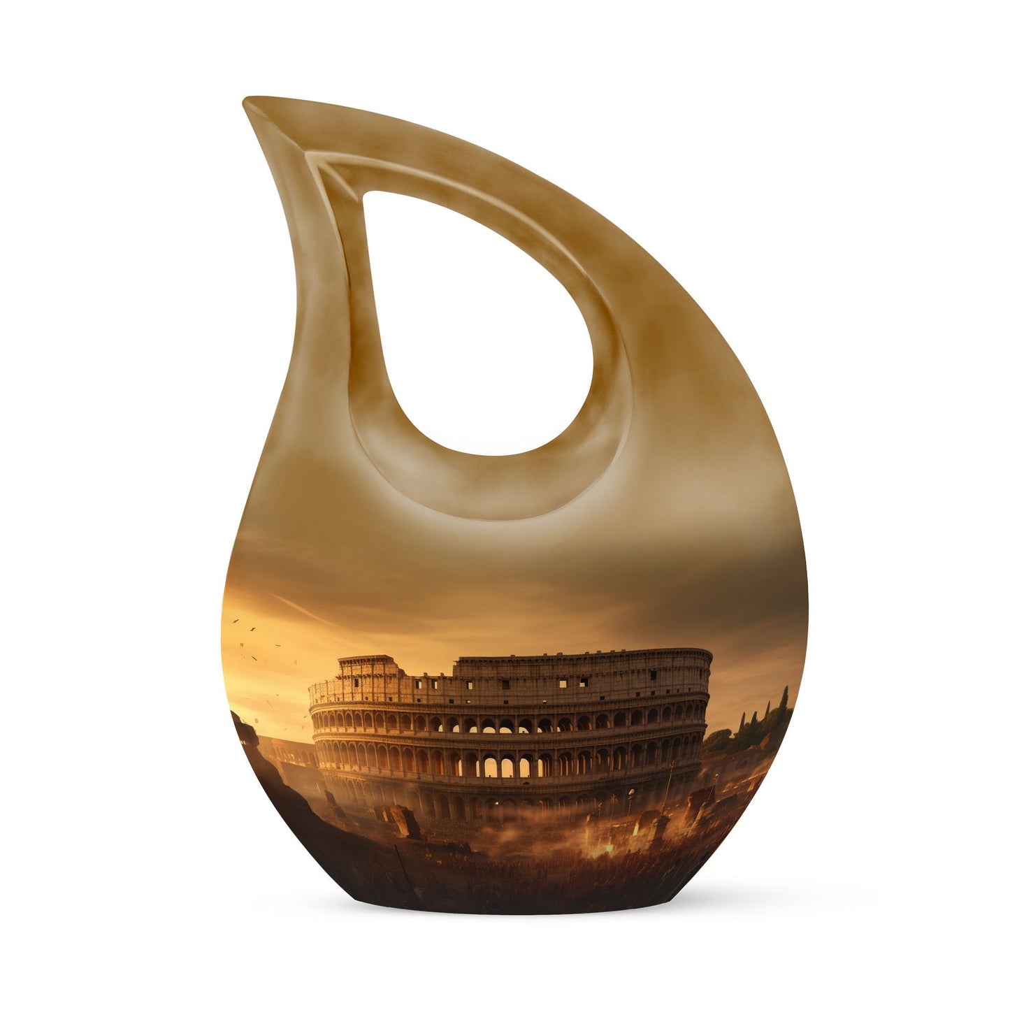 10-inch Colosseum Dark Urn 