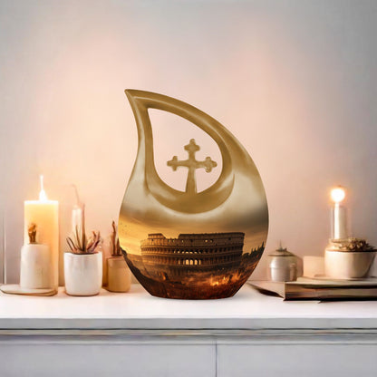 10-inch Colosseum Dark Urn 