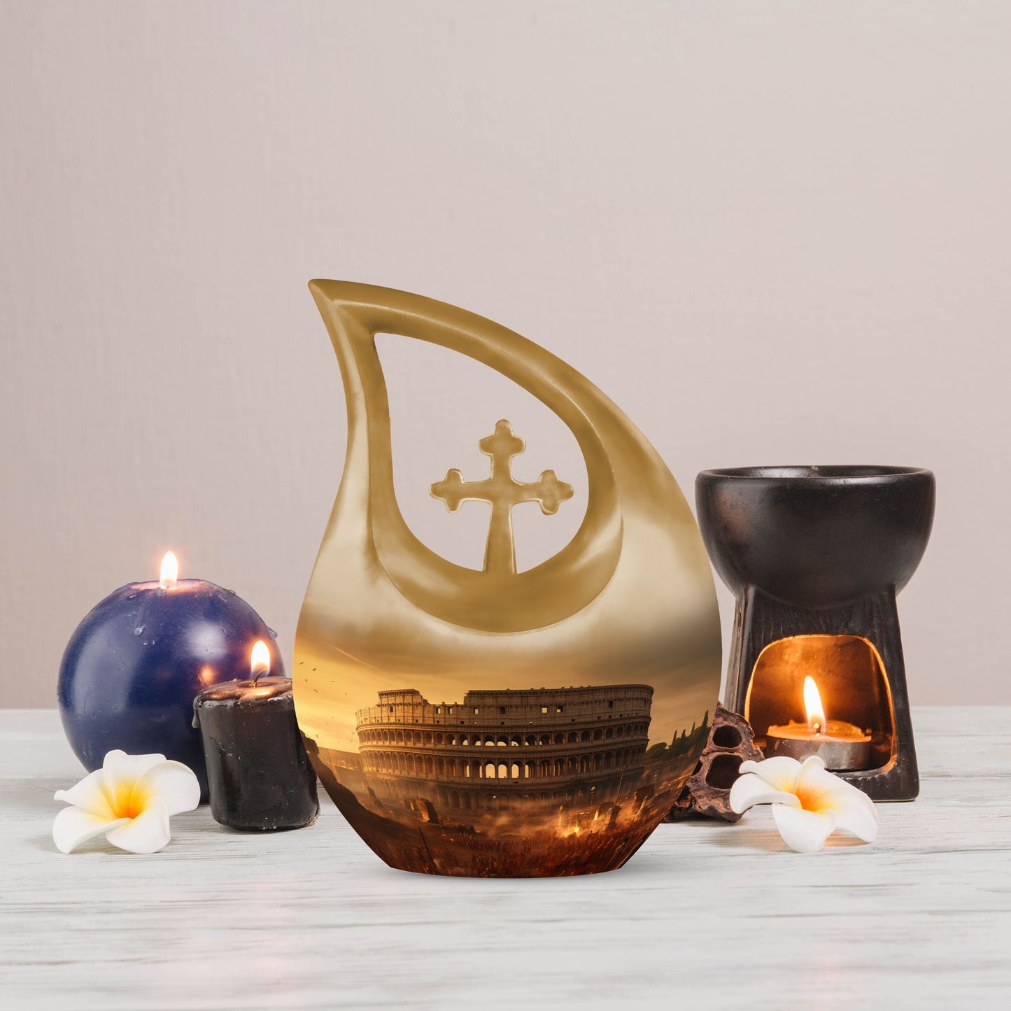 10-inch Colosseum Dark Urn 
