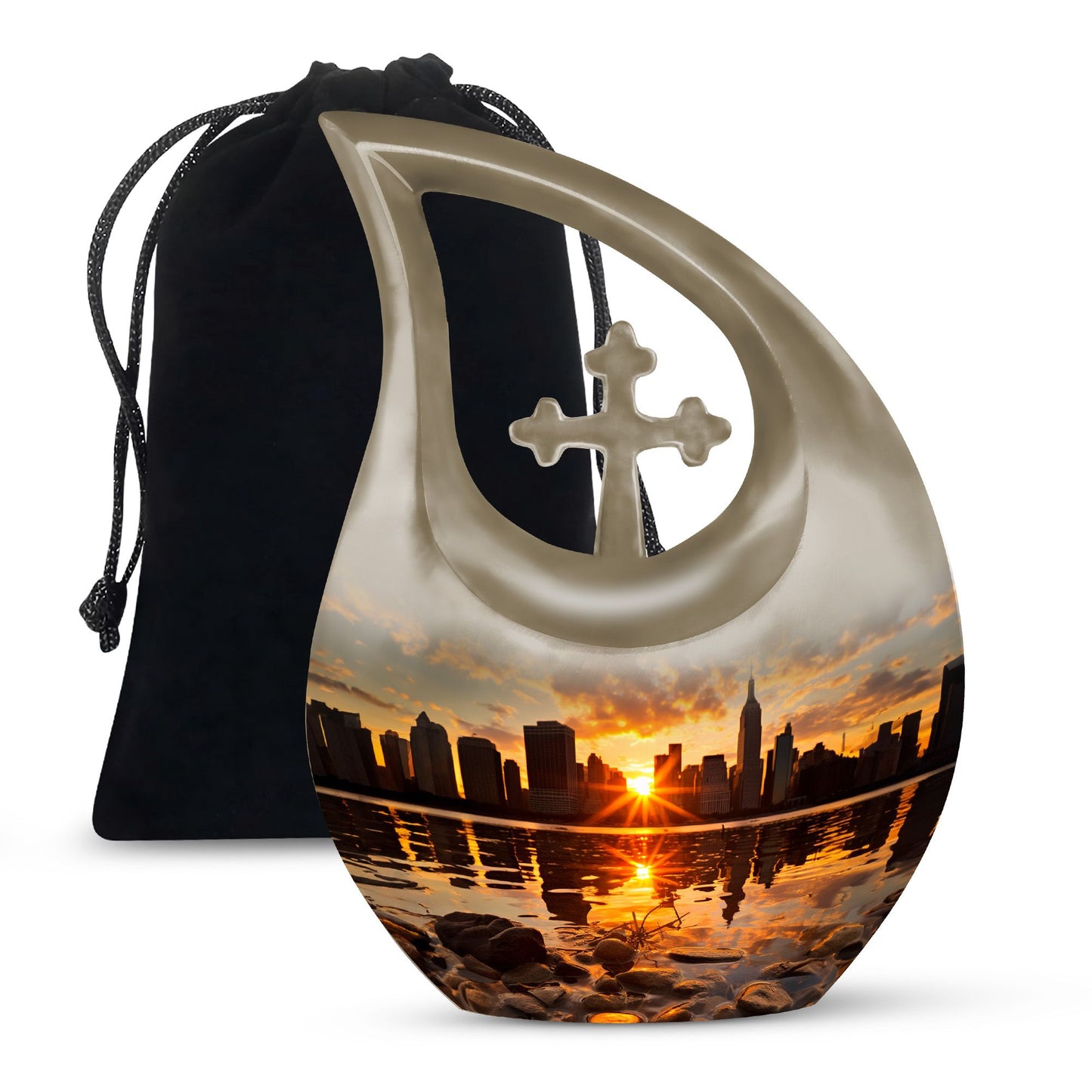 10-inch Statue Of Liberty Cross Drop urn 