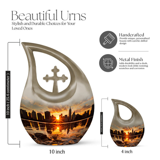 10-inch Statue Of Liberty Cross Drop urn 