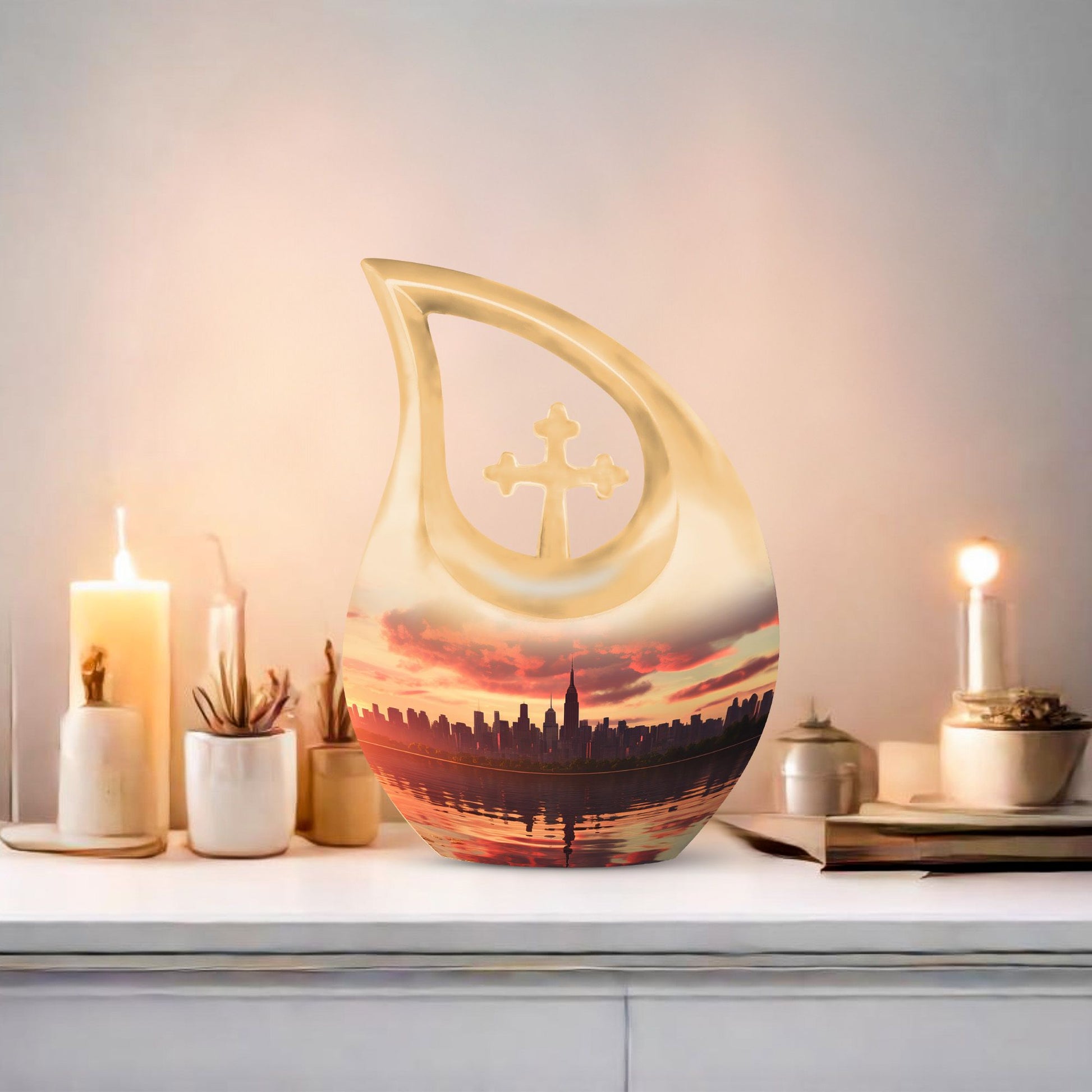 10 Inch Statue of Liberty Large Urn 