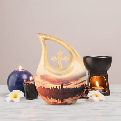 10 Inch Statue of Liberty Large Urn 