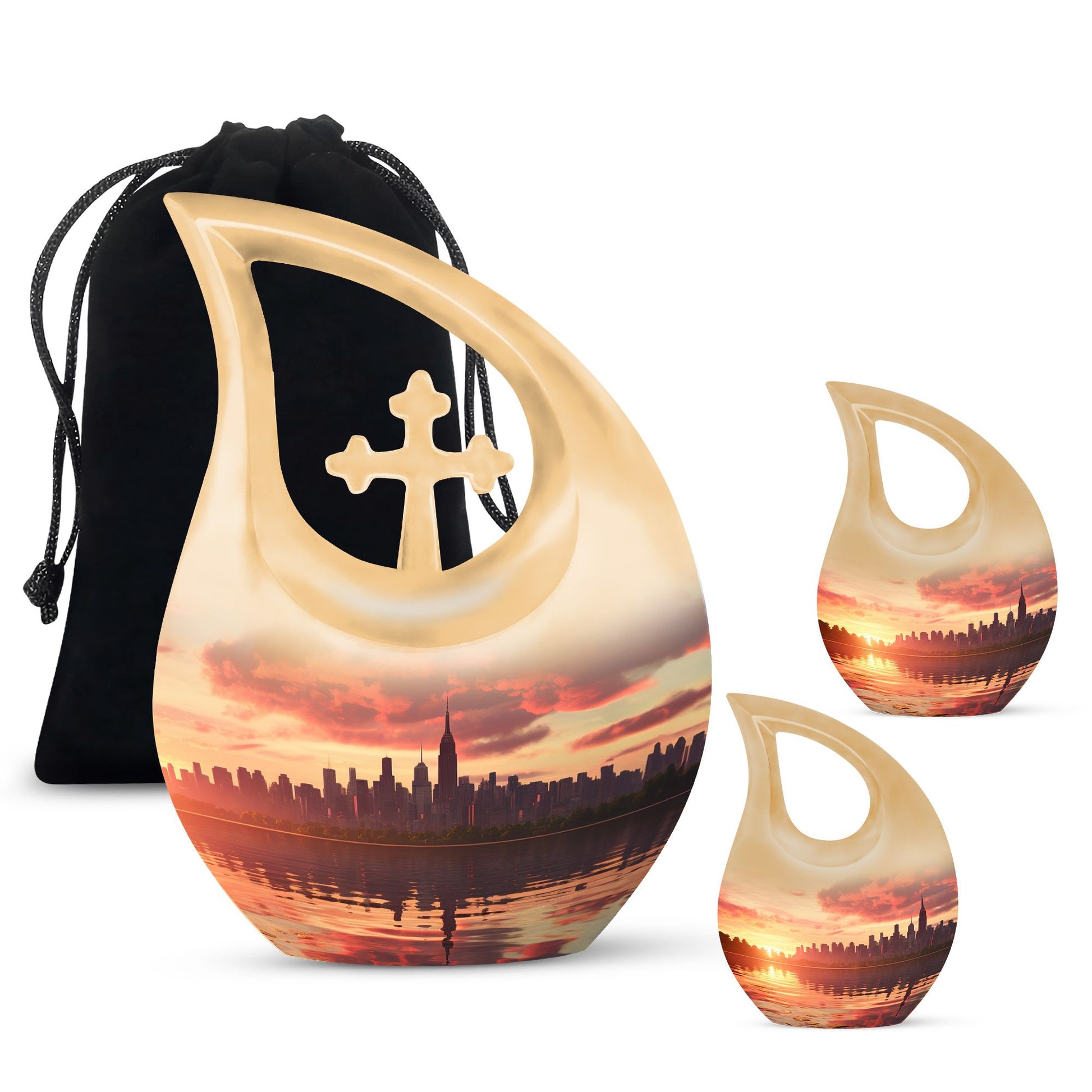 10 Inch Statue of Liberty Large Urn 