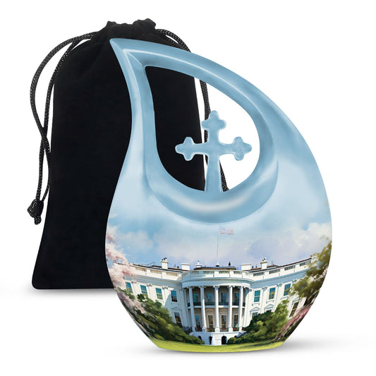 10 Inch White House Urn