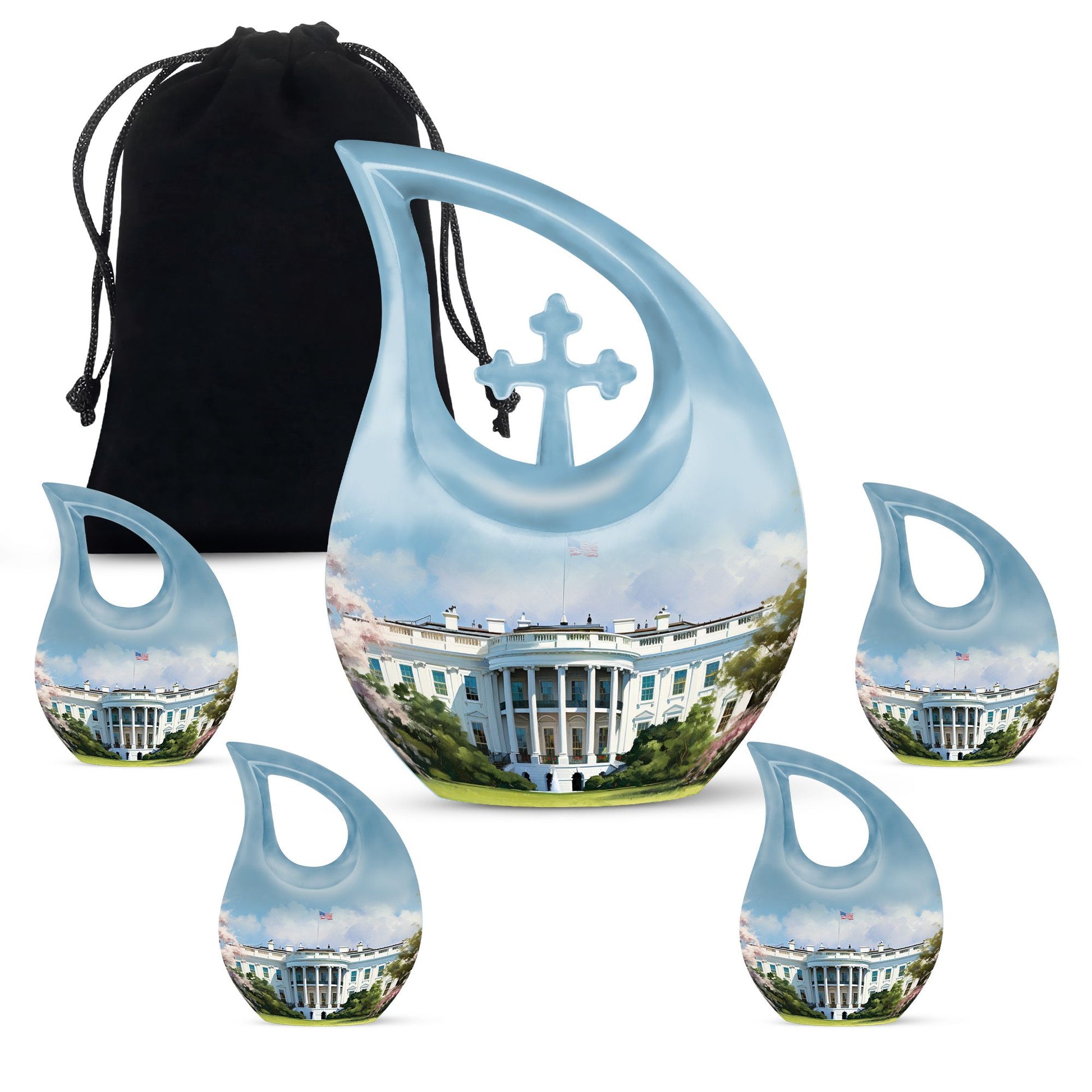 10 Inch White House Urn