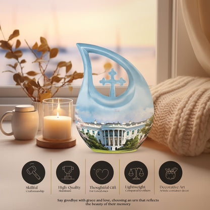 10 Inch White House Urn