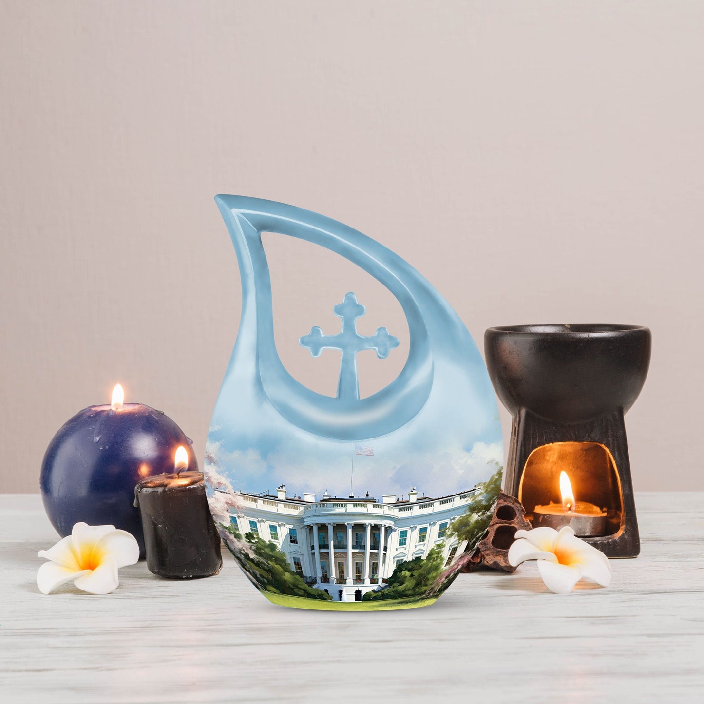 10 Inch White House Urn