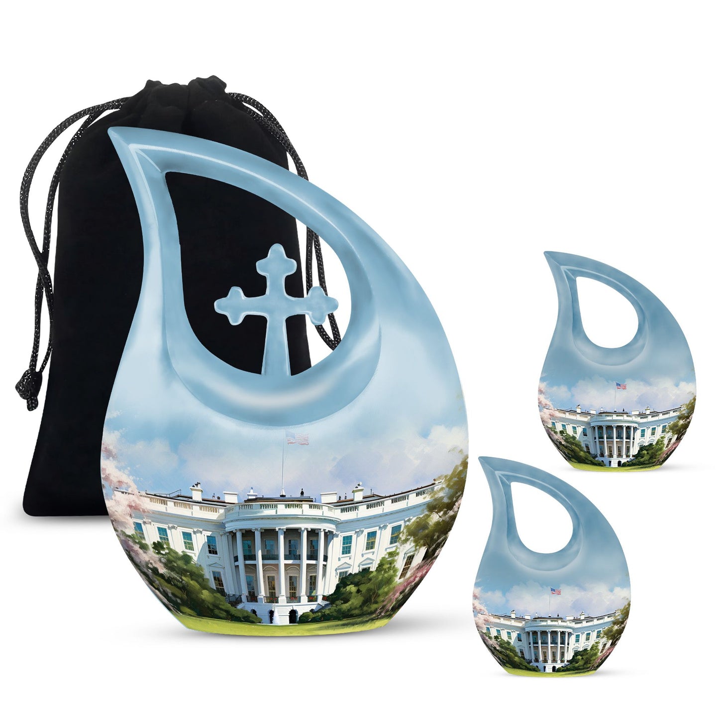 10 Inch White House Urn