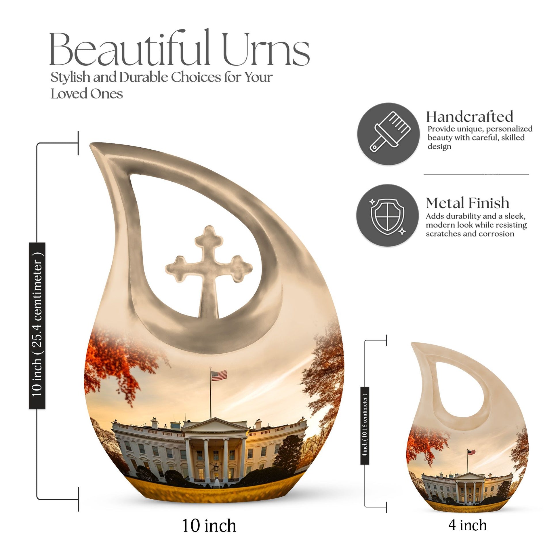 10-inch White House urn