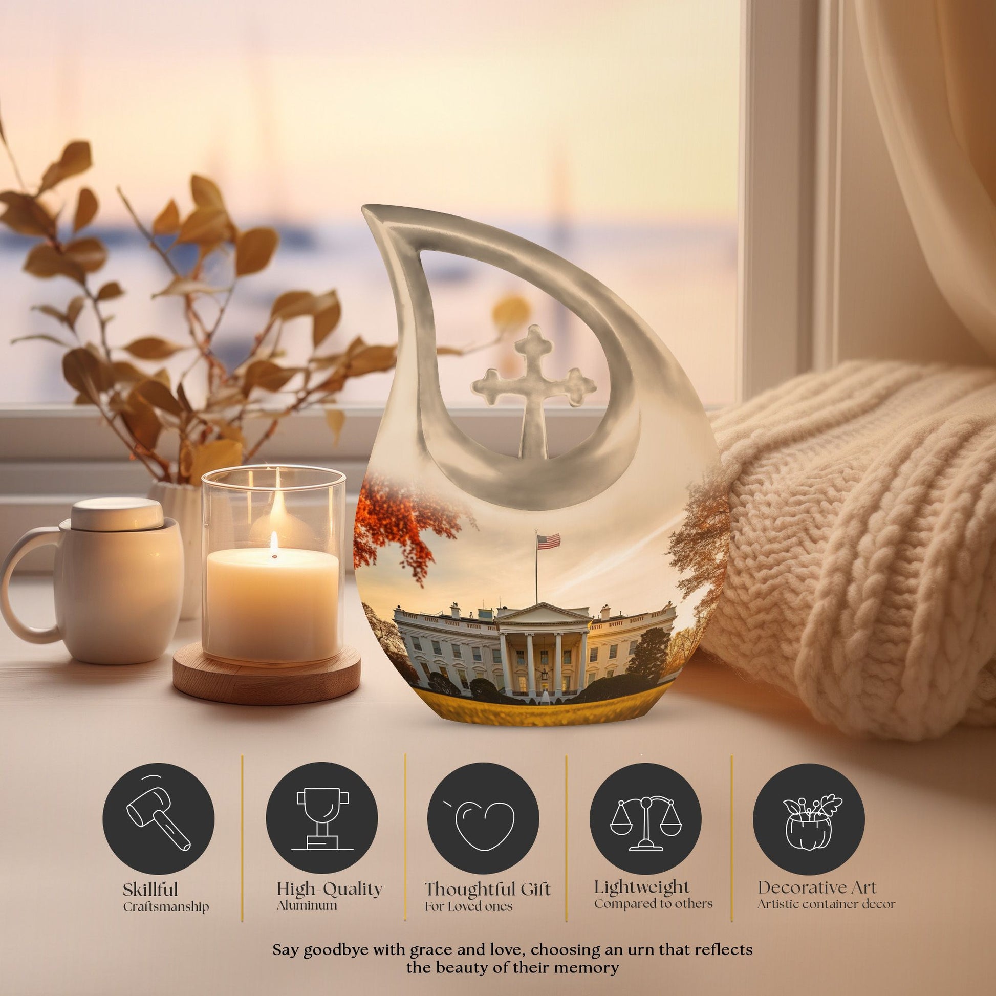 10-inch White House urn