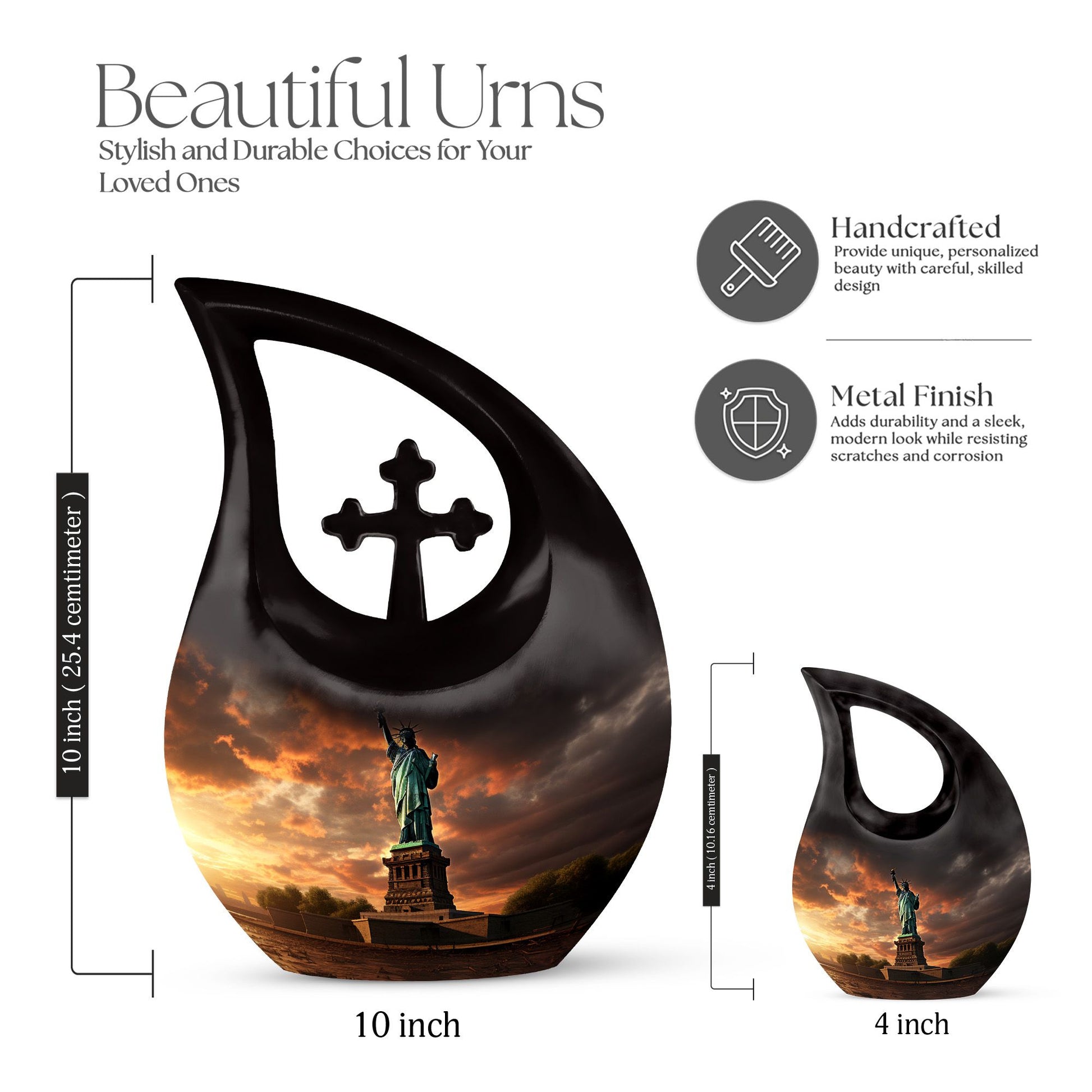 Statue Of Liberty 10-inch Memorial Urn 