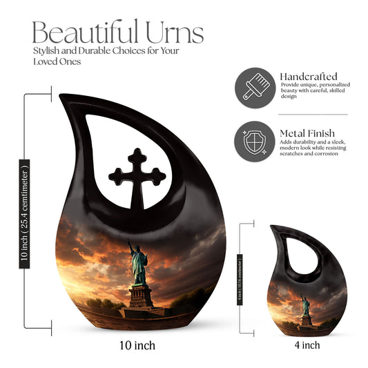 Statue Of Liberty 10-inch Memorial Urn 