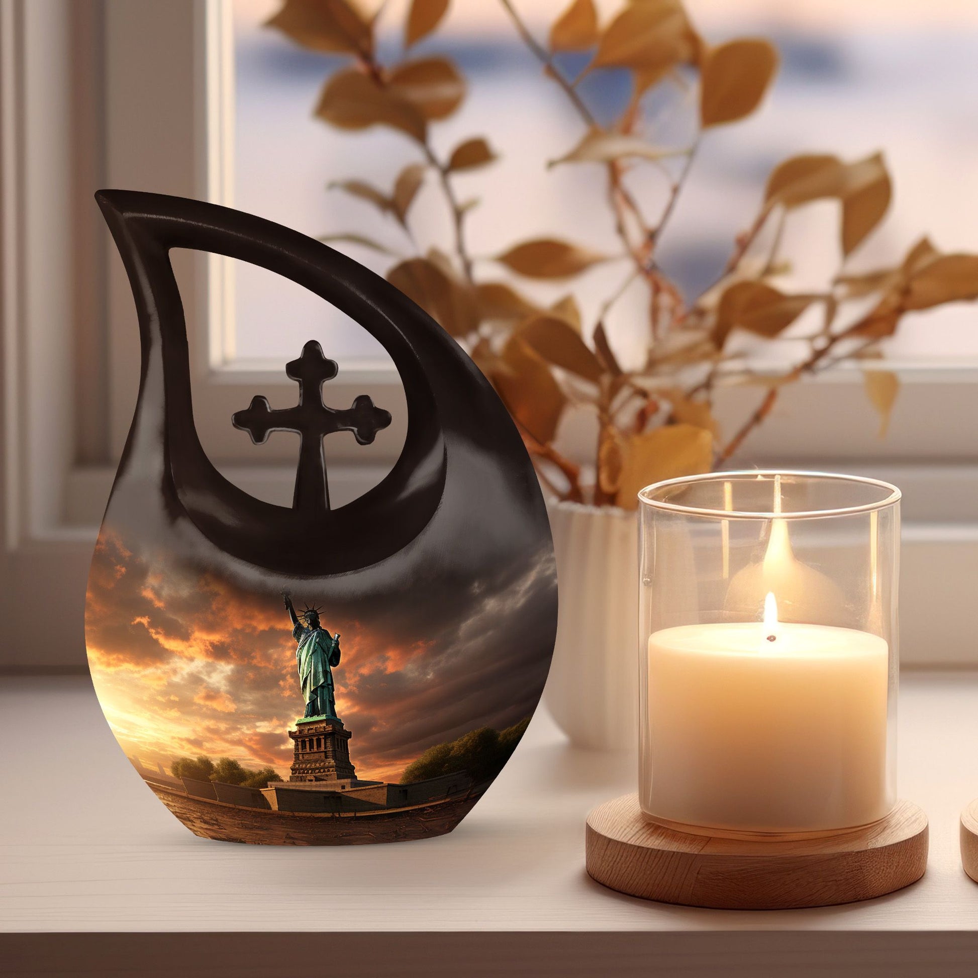 Statue Of Liberty 10-inch Memorial Urn 