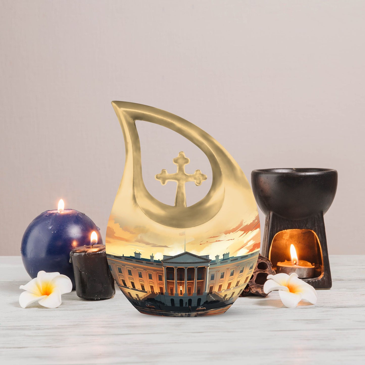 Large 10-inch White House Urn