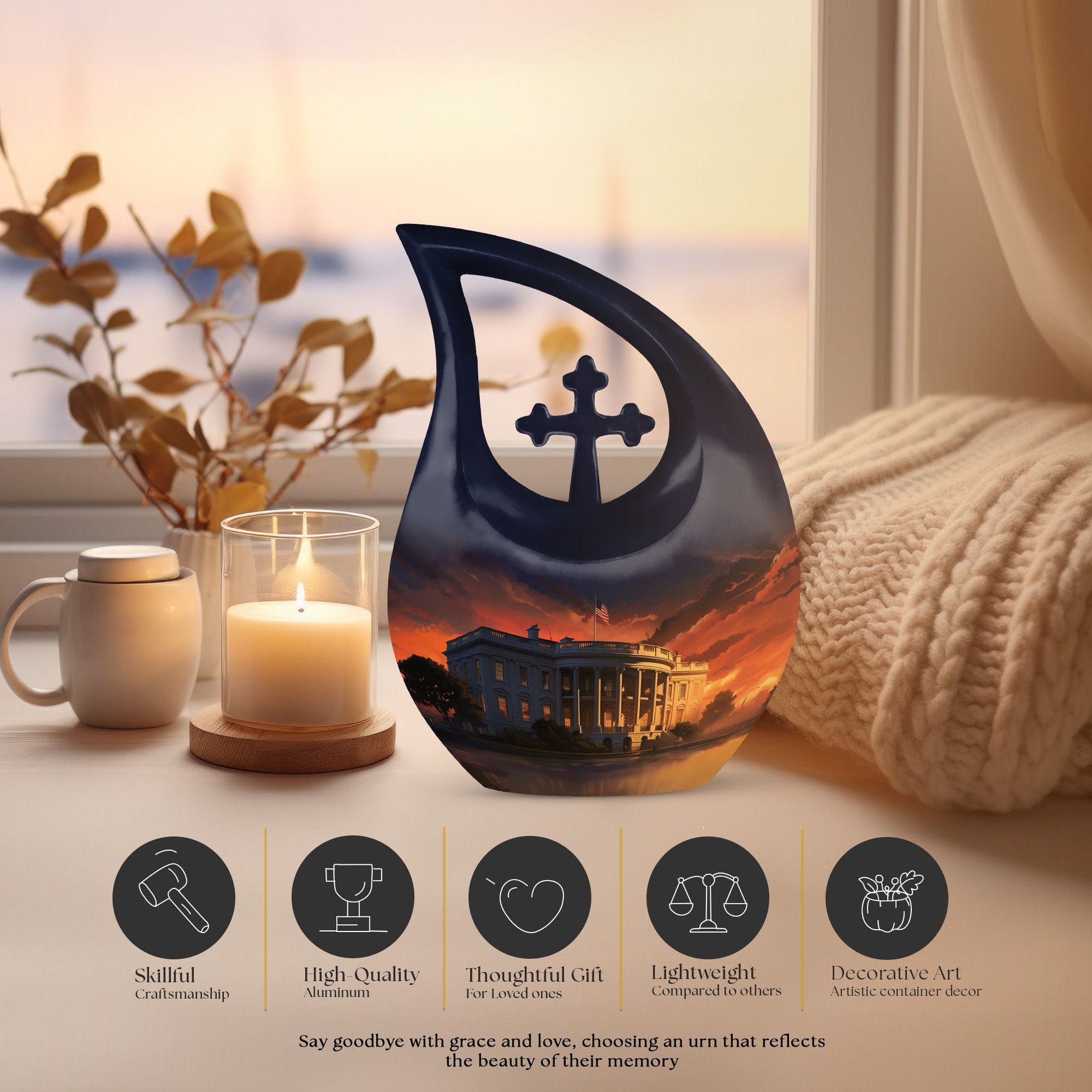 10-inch White House Urn 