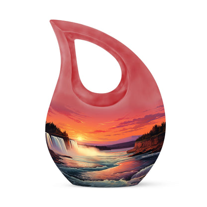 10-Inch River-themed Cross Drop memorial urn