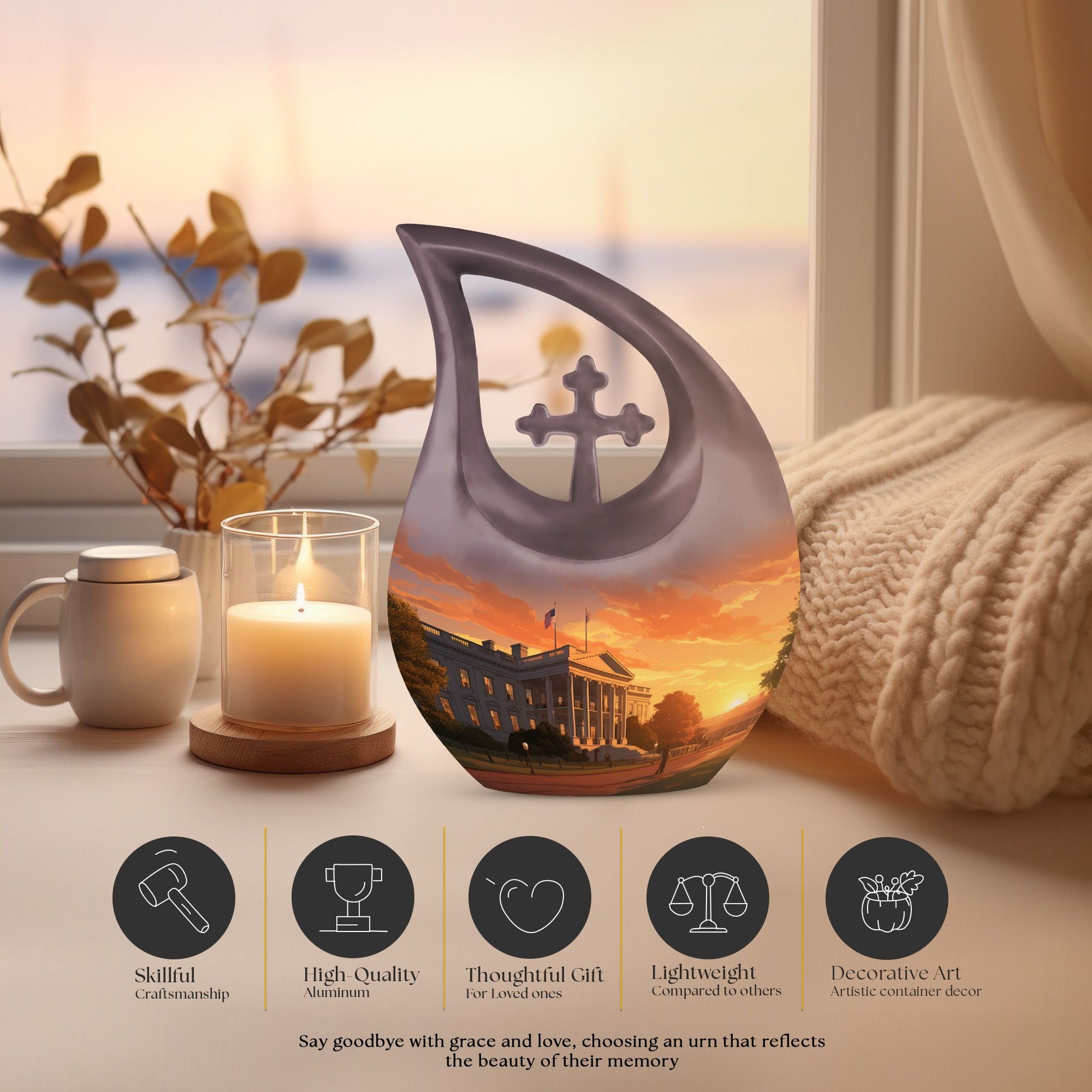 10-inch White House Urn 